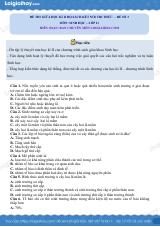 Đề thi giữa học kì 2 Sinh 11 Kết nối tri thức - Đề số 3